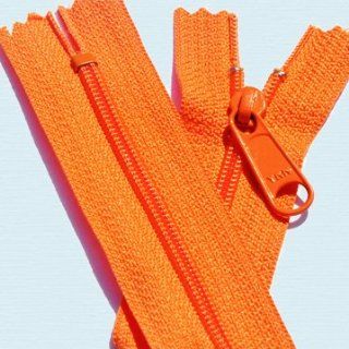 18" Long Pull Handbag Zipper YKK #4.5 Handbag Zipper with Extra long Pull Slider ~ Closed Bottom ~ 523 Orange (1 Zipper/ Pack)