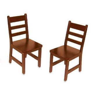 Lipper International 523/4C Child's Chairs, Set of 2, Cherry   Nursery Furniture Sets