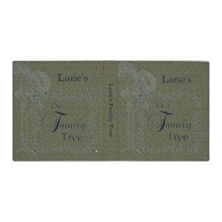 Green Texture Our Family Tree Binder