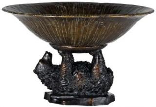 Cal TA 507FB Bear Fruit Bowl, Antique Bronze Finish