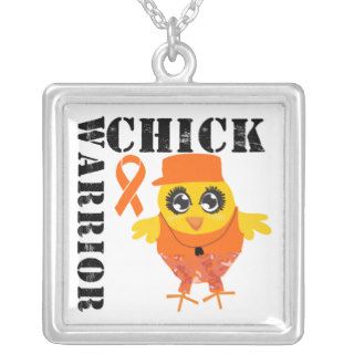 Leukemia Cancer Warrior Chick Necklaces
