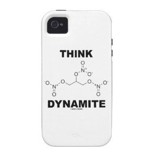 Think Dynamite (Chemical Nitroglycerin Molecule) iPhone 4 Cases