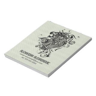 Black & White Lion Head Tattoo Style Notepads