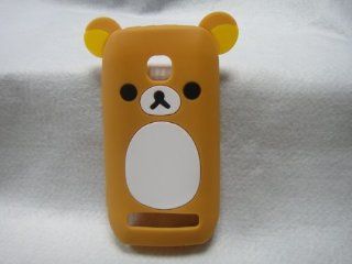 bear teddy 3D ear Cute lovely Soft Silicone Case Cover For NOKIA 603 Cell Phones & Accessories