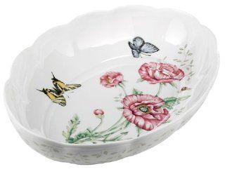 Lenox Butterfly Meadow Fine Porcelain Oval Baker Casseroles Kitchen & Dining