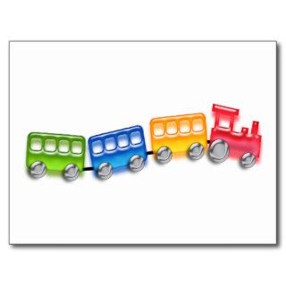 Toy Train Postcard