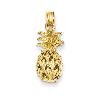 IceCarats Designer Jewelry 14K Pineapple Pendant IceCarats Jewelry