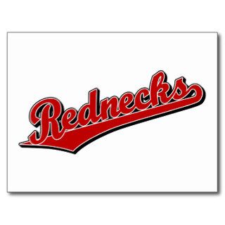 Rednecks script logo in Red Postcards