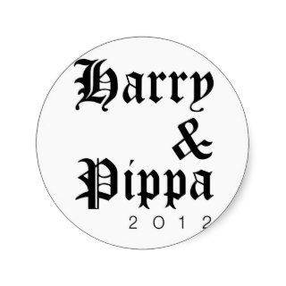 Harry and Pippa 2012 Hip Stickers