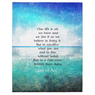 Joan of Arc inspirational quote Puzzle