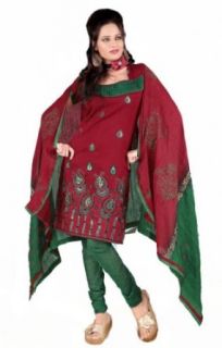 Triveni Fancy Embroidered Salwar kameez With Dupatta   509 World Apparel Clothing