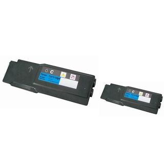 BasAcc Cyan Toner Cartridge Compatible with Xerox Phaser 6600/ 6600n (Pack of 2) BasAcc Laser Toner Cartridges
