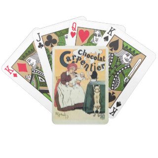 Vintage famous French cocoa advertisement Bicycle Card Decks