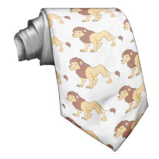 Smiling Lion King of the Jungle Shirt Ties