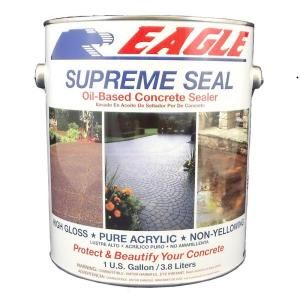 Eagle 1 Gal. Supreme Seal Clear High Gloss Solvent Based Acrylic Concrete Sealer EU1
