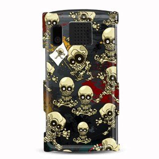 Hard Plastic Snap on Cover Fits Kyocera M6000 Zio Skull Robot Glossy US Cellular Cell Phones & Accessories