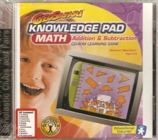 Geosafari Knowledge Pad Math Addition & Subtraction Software