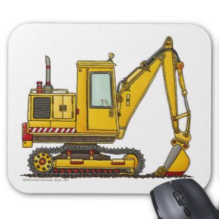 Digger Shovel Construction Mouse Pad