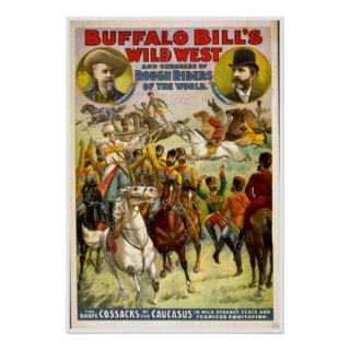 Buffalo Bill Wild West VINTAGE POSTER