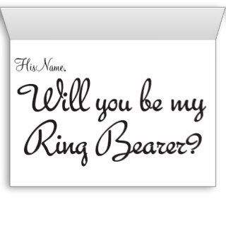 I Mustache You, Will You Be My Ring Bearer? Greeting Card