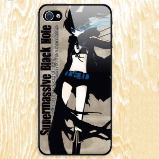 Bestfyou Black Rock Shooter Design Skin Hard Back Case Decal PVC Cover for Apple Iphone 5 Cell Phones & Accessories
