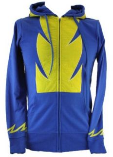 My Little Pony MLP Mens Zip Up Costume Hoodie Sweatshirt   Wonder Bolts (Bronie Approved) on Blue (X Small) Clothing