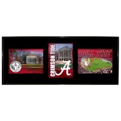 Alabama Crimson Tide Mylar Wall Hanging Framed Triple Shot Logo College Themed