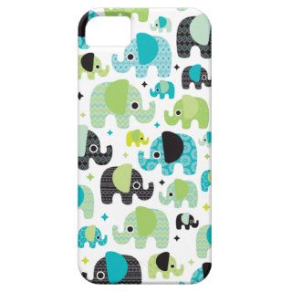 Elephant blue green aztec iphone case iPhone 5 covers