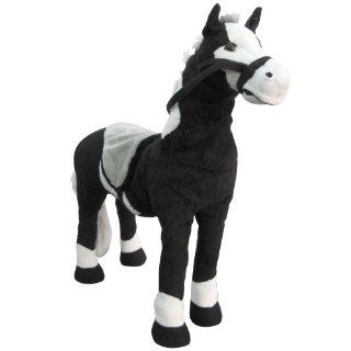 Nic Nac Plush Horse (Black) 18" Toys & Games