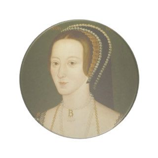 Anne Boleyn Second Wife of Henry VIII Portrait Beverage Coasters