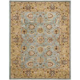 Handmade Heritage Mahal Blue/Gold Oriental Wool Rug (7'6 x 9'6) Safavieh 7x9   10x14 Rugs