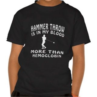 Hammer Throw Design T shirts