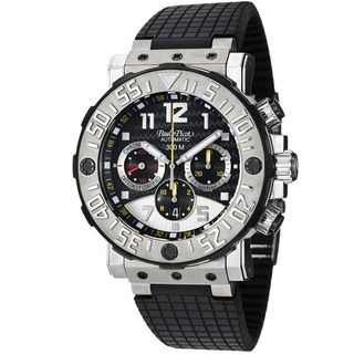 Paul Picot Men's P4030.TG.5010.3301 'C Type' Black Dial Rubber Strap Titanium Watch Paul Picot Men's More Brands Watches