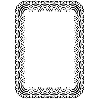 Embossing Folder Background 5"X7" Doily Darice Cutting & Embossing Dies