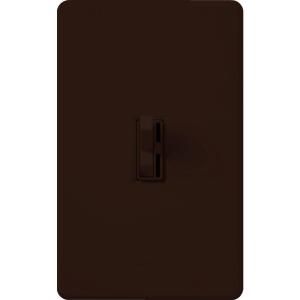 Lutron Toggler 150 Watt Single Pole/3 Way CFL LED Dimmer   Brown AYCL 153P BR