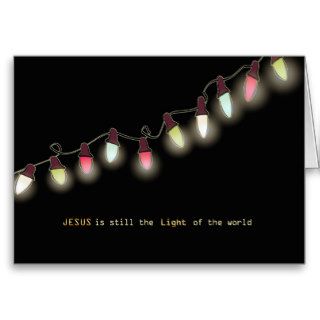 Christian Christmas Card, His light still shines