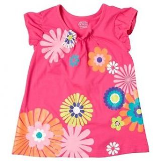 Carters Girls 12 24 Months Pink Floral Tunic (24 Months, Pink) Infant And Toddler Blouses Clothing