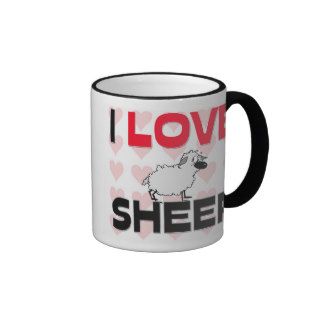 I Love Sheep Coffee Mug