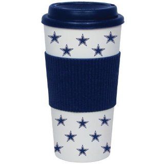 Dallas Cowboys Banded Travel Tumbler Cup 16oz  Sports Fan Travel Mugs  Sports & Outdoors