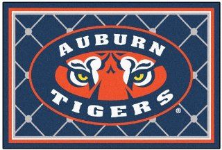 FANMATS NCAA Auburn University Tigers Nylon Face 5X8 Plush Rug Automotive