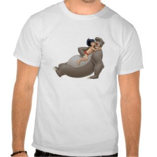 Mowgli Hugs Baloo Disney Tshirts
