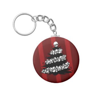 Skull Garland Christmas Tree Key Chain