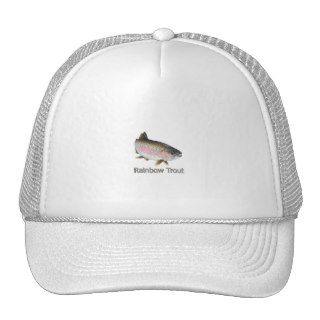 Rainbow Trout Swimming Logo Mesh Hat