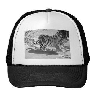 Tiger Snow Shadow B/W Ball Cap Mesh Hats
