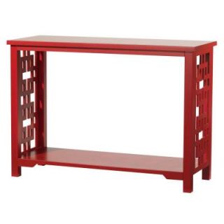 Home Decorators Collection Knot Red Console Table 0821100110