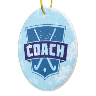 Field Hockey Coach Christmas Tree Decoration Ornament