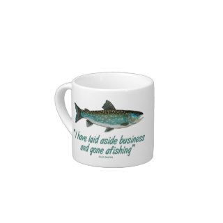 Char Fly Fishing Espresso Mugs