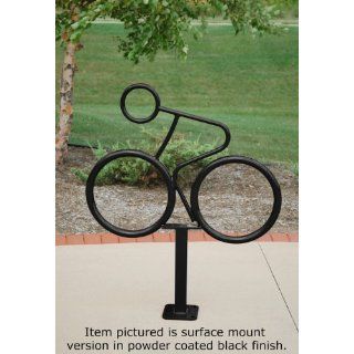 Bike Rack, Advocate Mini Model, Galvanized, In Ground unit weighs 27 lbs, 33" Long, 2 points of contact Industrial Warning Signs