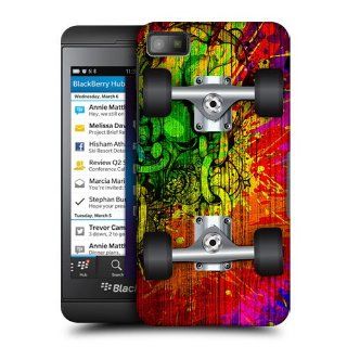 Head Case Designs Splatter Skateboards Hard Back Case Cover For BlackBerry Z10 Cell Phones & Accessories