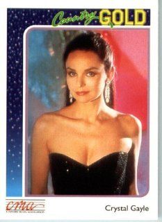 1992 Country Gold Trading Card #61 Crystal Gayle In a Protective Display Case Sports Collectibles